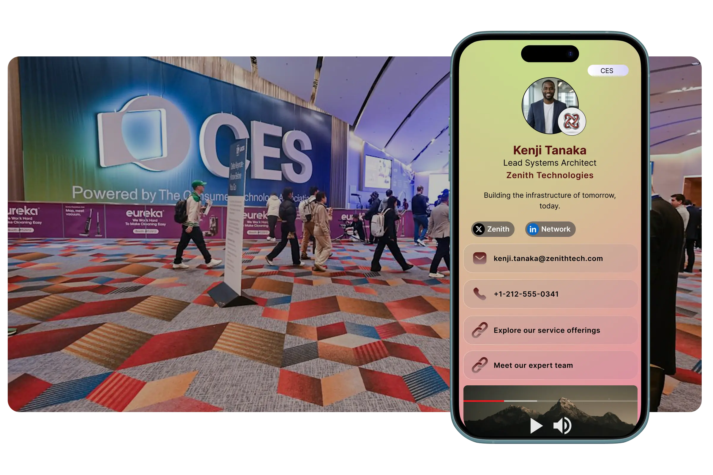 Consumer Electronics Show digital business card