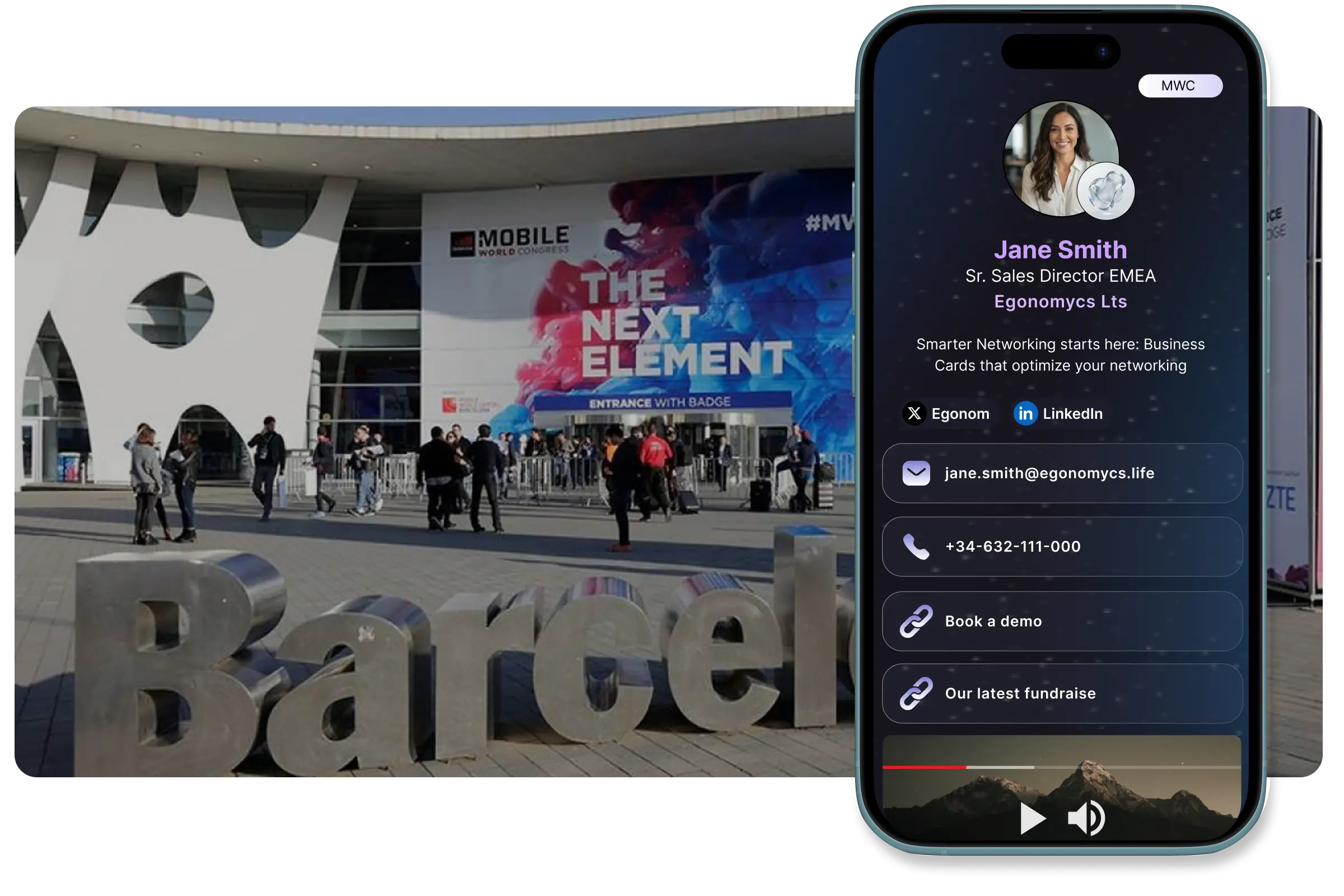 Mobile World Congress digital business card