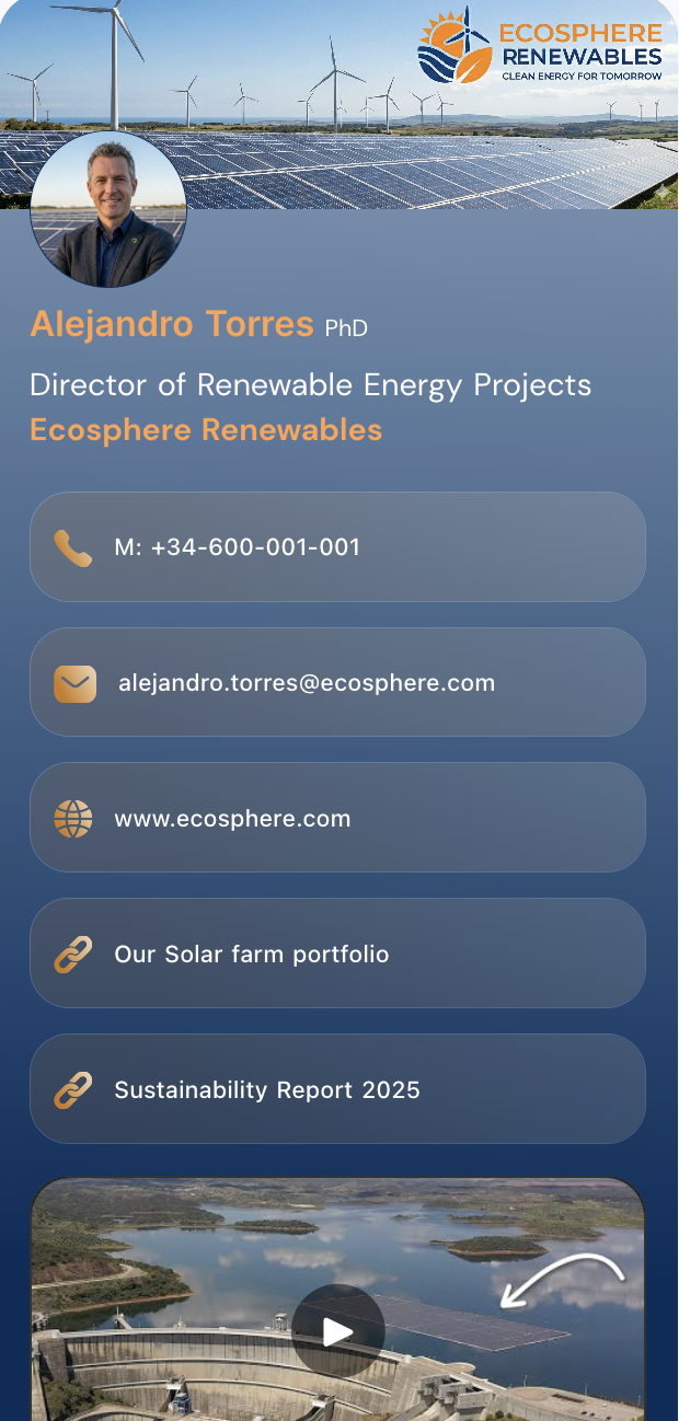 KADO pro business card template — energy