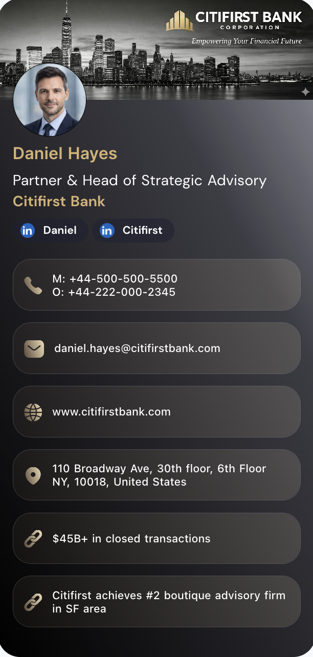 KADO pro business card template — finance