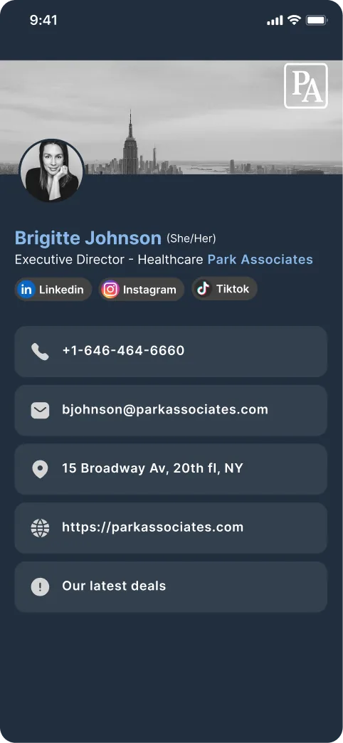 QR code business card on phone - qr-code-business-card-blue-full.webp