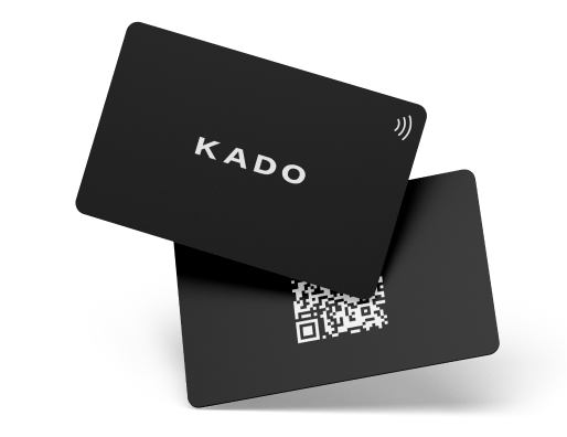 NFC card with QR code